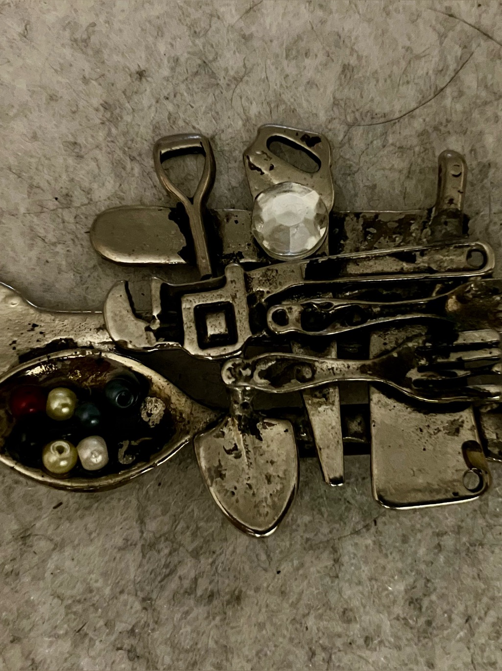 Novelty Kitchen Utensils & Tools Vintage Brooch